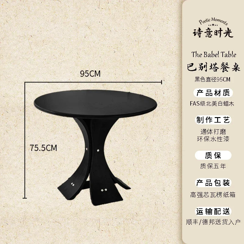 Round Modern Dining Table Living Room Unique Restaurant Kitchen Dining Table Coffee Italian Tavolo Da Pranzo Home Furniture