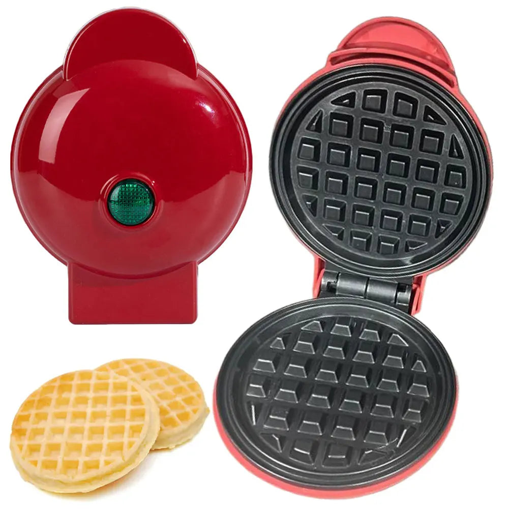 Mini Waffle Mold Nonstick Electric Breakfast Maker Electric Baking Pan for Household Quick Breakfasts Snacks and Desserts Maker