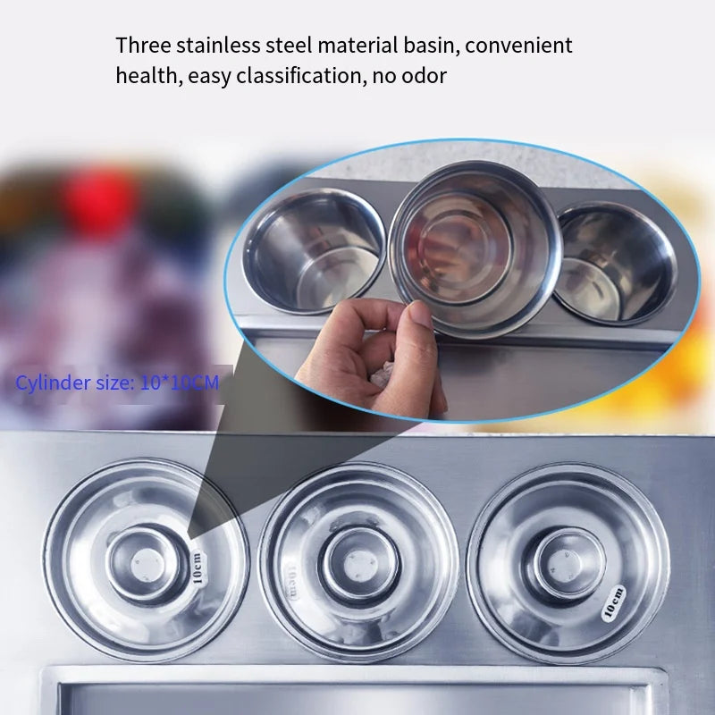 Mini Stir-fry Ice Machine Small Yogurt Machine Household Stir-fry Ice Cream Stir-fry Fruit Machine