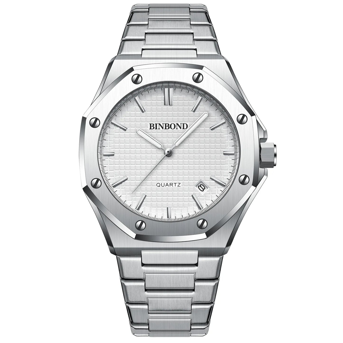 Men's watch business high-end octagonal with screws waterproof male fashion clock quartz Watches gift