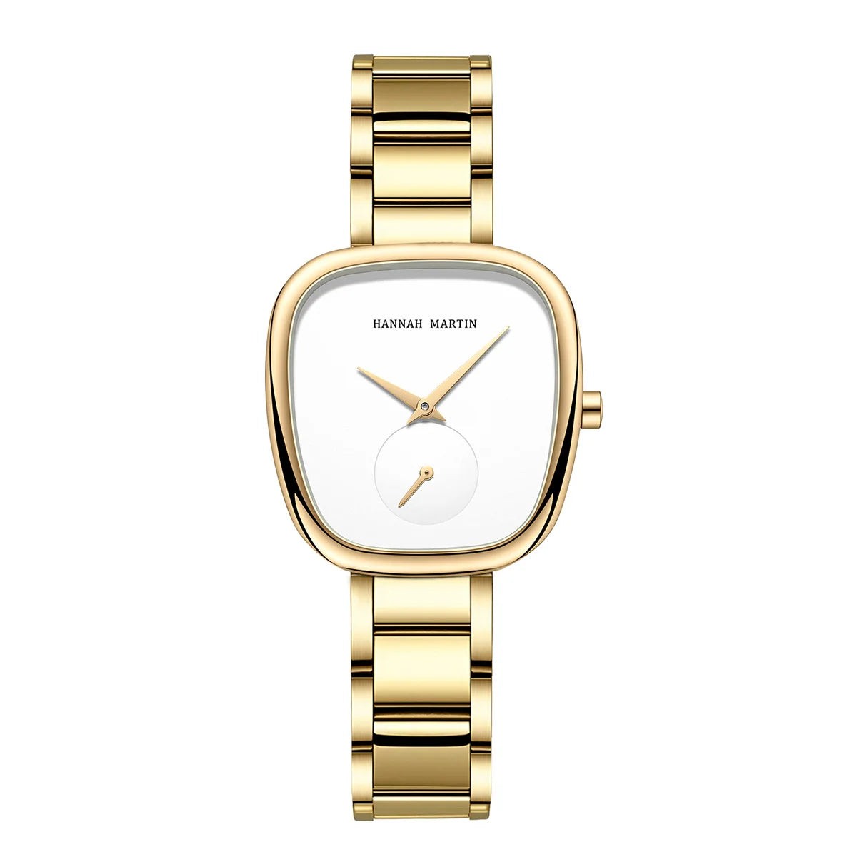 2023 New Women's Quartz Wristwatch 34mm Wine Barrel Rose Gold Black Stopwatch Fashionable Minimalist Style Oval Women's Watches