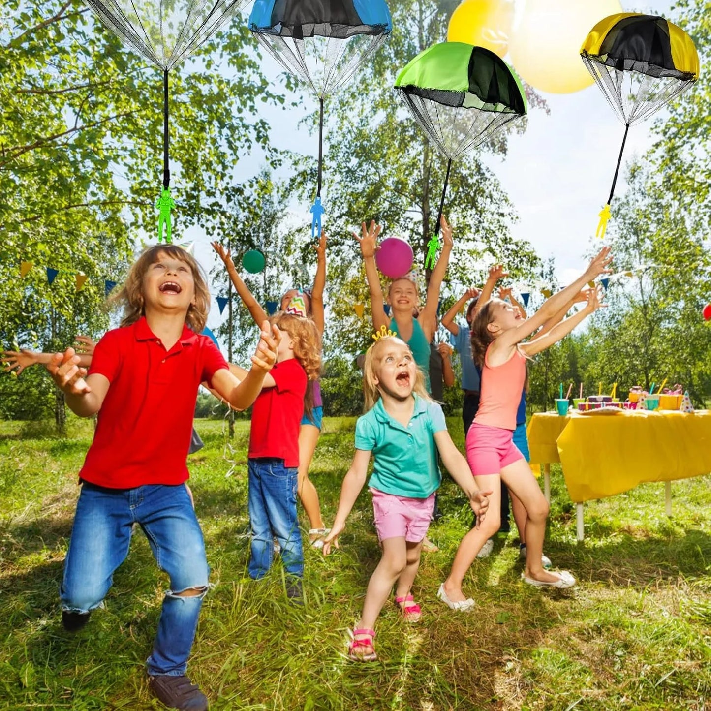 Hand Throwing Mini Soldier Camouflag Parachute for Kids Outdoor Toys Game Educational Flying Sport for Children