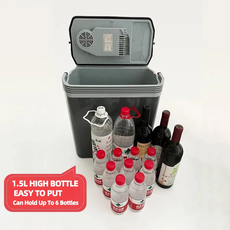 24L Car Refrigerator 12V 220V Heat Cool Mini Electric Equipment For Cars Compressor Box Fridge Electric Devices Nest Freezer