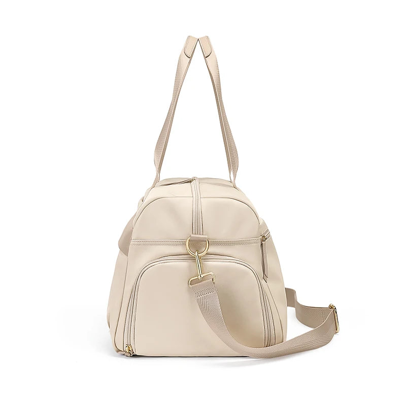 GOLF Travel Bag Hand Luggage Women Duffle Bag with Shoe Compartment Foldable Nylon Travel Handbag Lightweight Dry Wet Separation