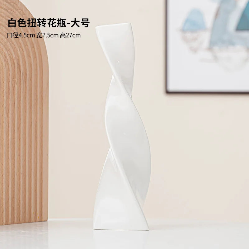 3pcs/set Style Ins Art Ceramic Vase Creative Simple Alien Ornament Flower Arrangement Dried Flowers Living Room Home Decoration