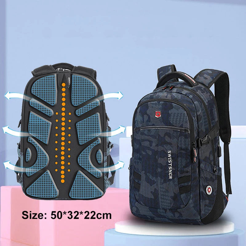Waterproof Laptop Backpacks Women 17 inches Notebook USB Charging Backpack for Teenager Student Travel Business Trip Bag Mochila