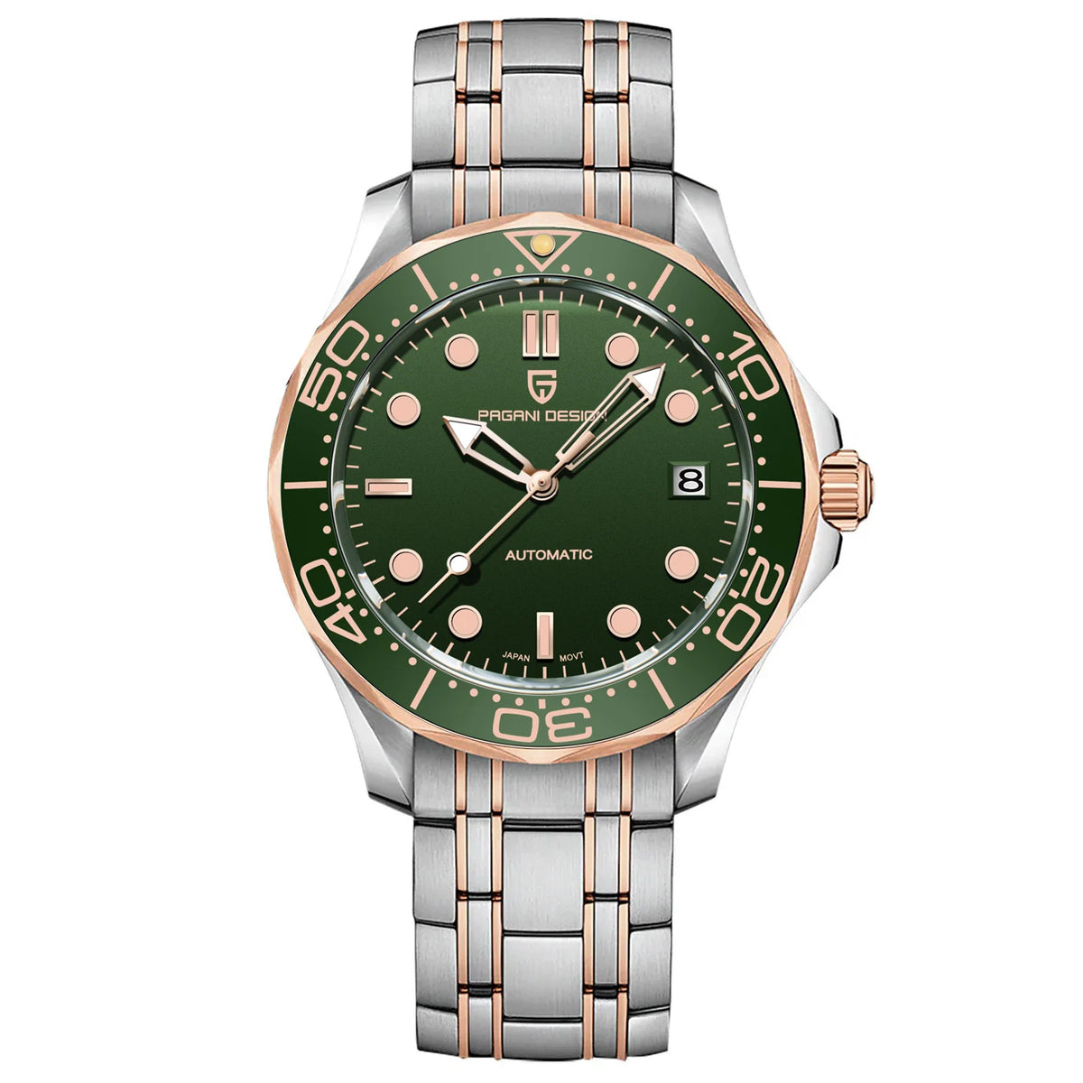 PAGANI DESIGN 2025 New V2 Waves Men's Watches 200M Diving Automatic Watch For Men AR Sapphire crystal Mechanical Wrist watch Men
