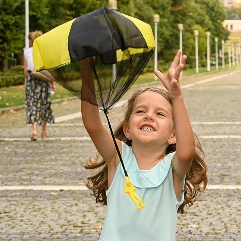 Hand Throwing Mini Soldier Camouflag Parachute for Kids Outdoor Toys Game Educational Flying Sport for Children