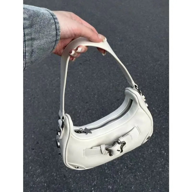 Women's handbag, mobile phone bag, new high-end retro denim shoulder bag.