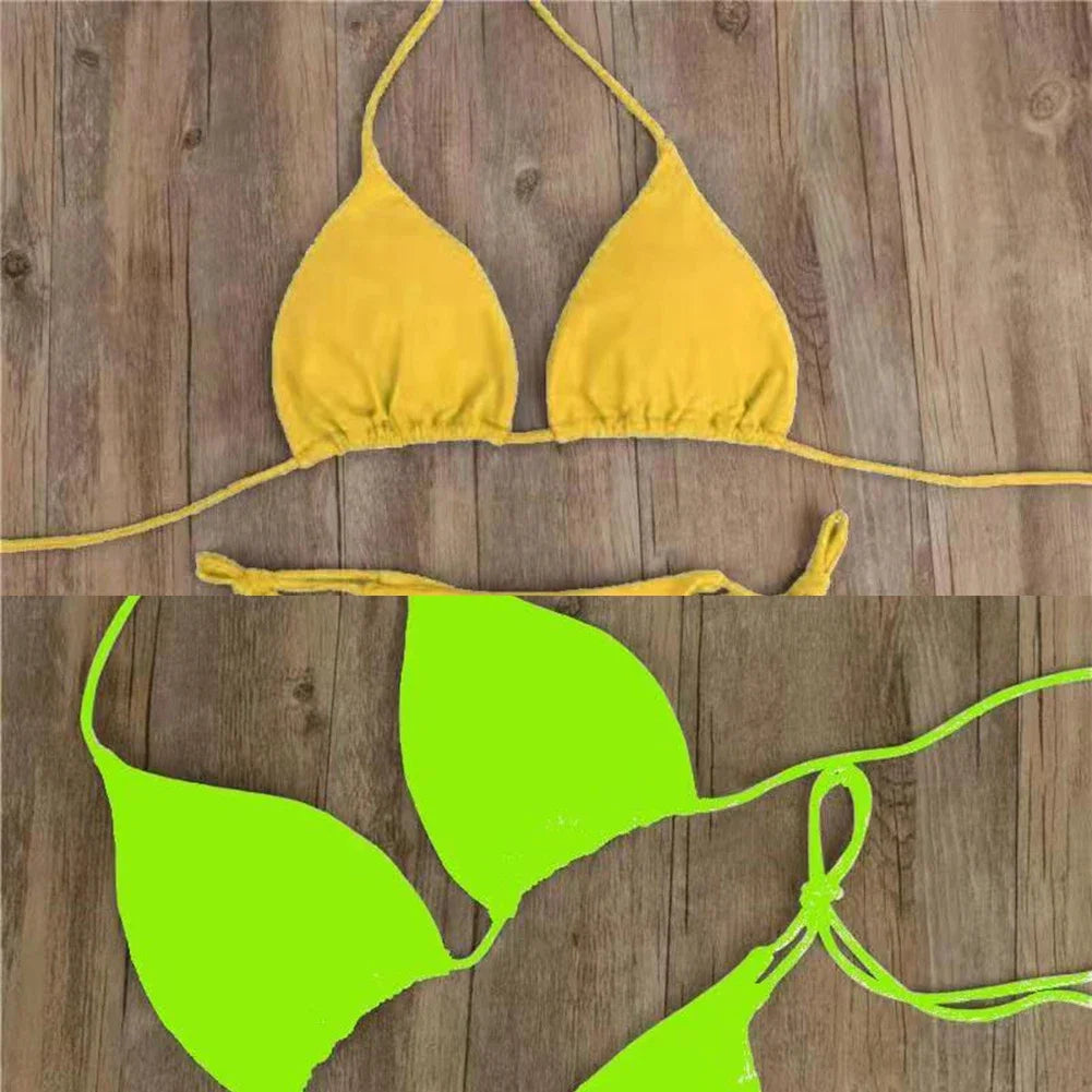 Bandage Style Bikini Brazilian Swimwear Swimwear For Holiday Vacation Holiday Daily Home Club Polyester Fabric