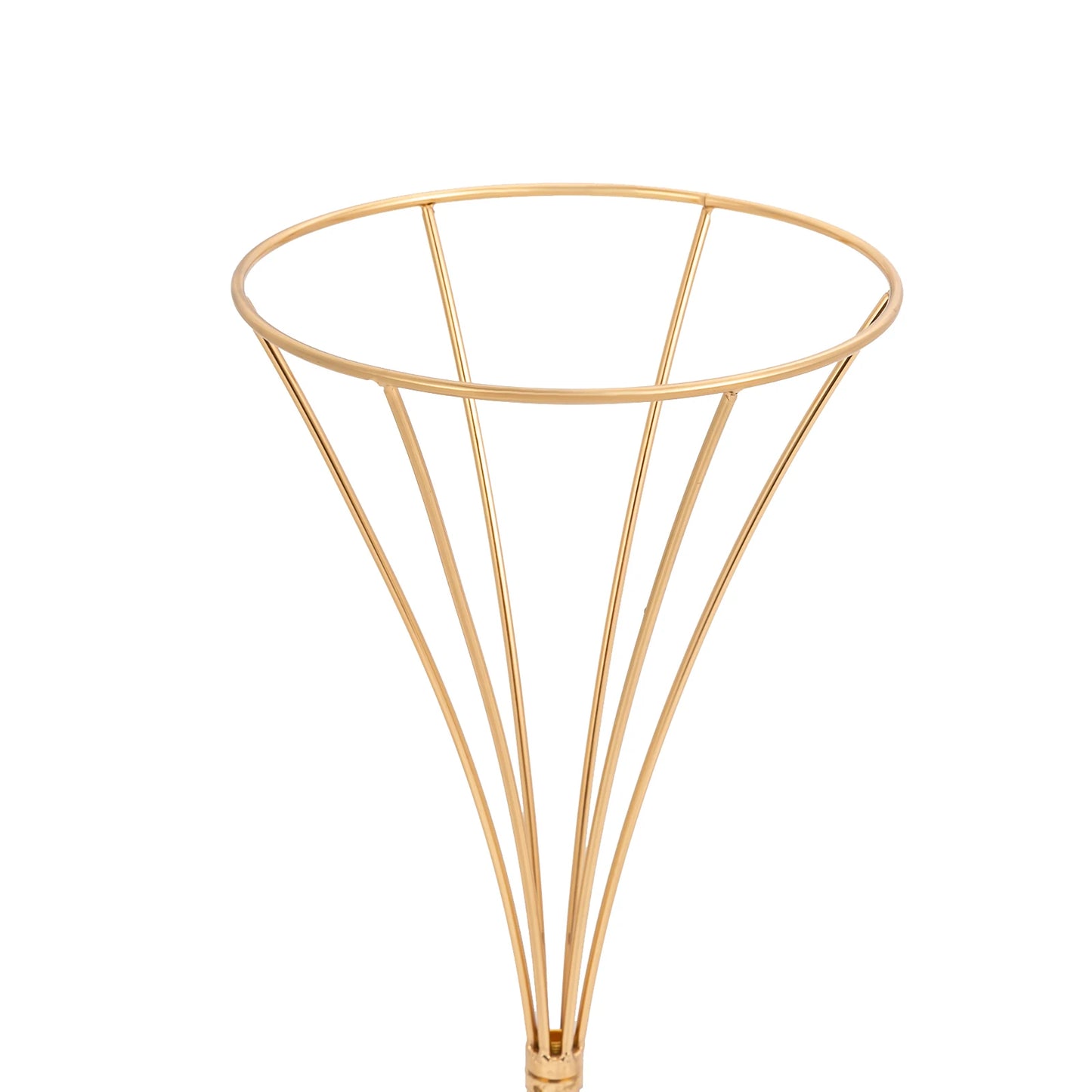 3Pcs Gold Metal Flower Stands for Weddings-19.7" to 31.1" Tall edding Centerpieces for Tables,Hourglass Centerpiece Trumpet Vase