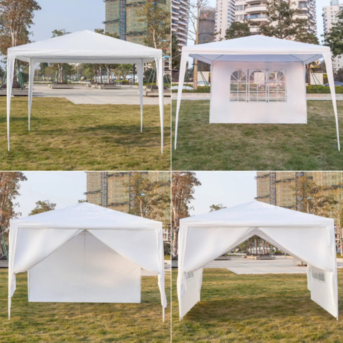 3 x 3meter Four Sides Tent Sidewall Outdoor Tent Sidewall Camping Tent Curtain with Window For Camping Waterproof