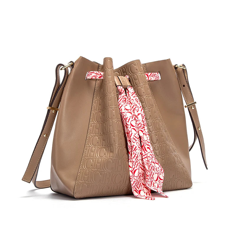 Women's Bag New Fashion Large Capacity Shopping Travel Commuting Female Bag Fashion Classic Luxury Brand Ladies PU Bucket Bags