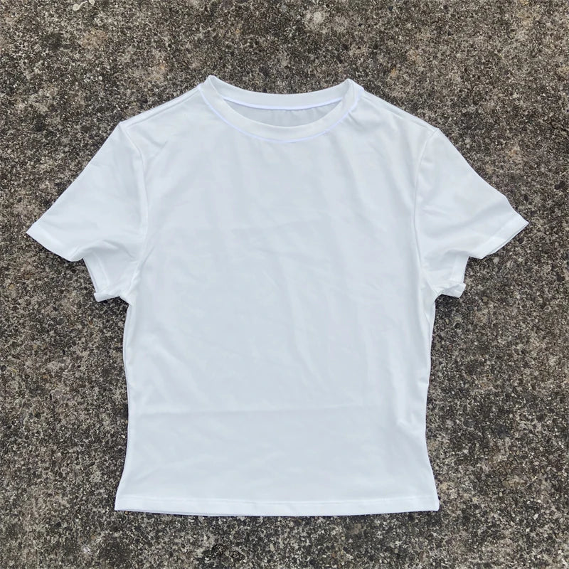Women Yoga Clothes Short Sleeve T Shirt Gym Workout Crop Top Tight Soft Blouse Plus Size Quick Drying Running Casual Sportswear