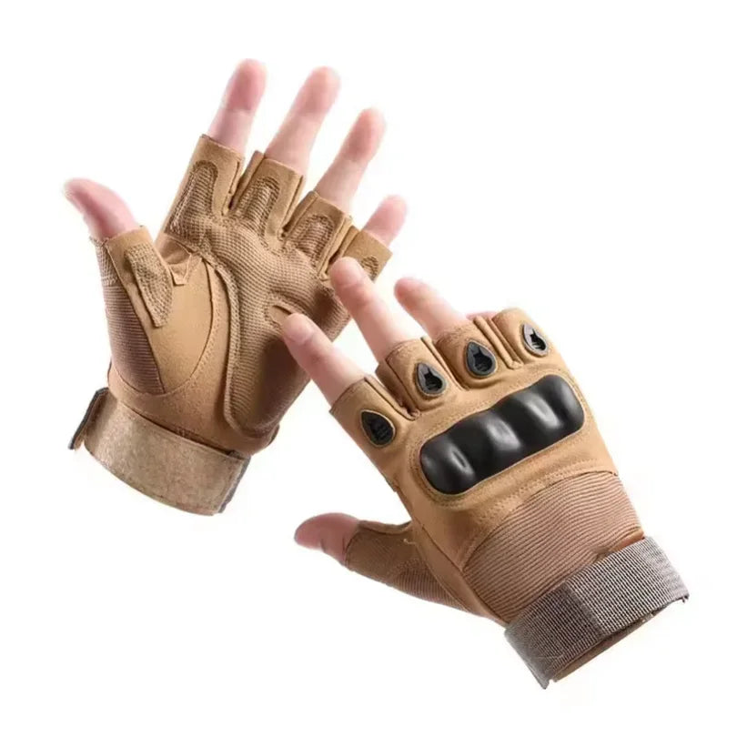 Half-Finger Outdoor Hunting Tactical Gloves Training Fitness Anti-Skid Cycling Sports Breathable Wear Resistance Wholesale