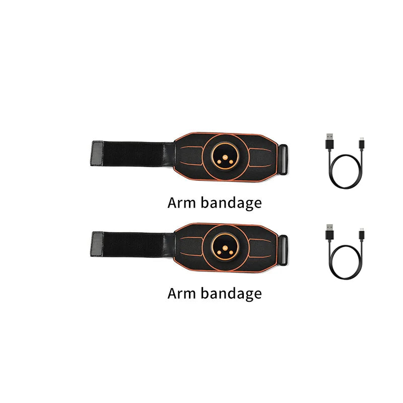 Abs Belt Abdominal Trainer EMS Muscle Stimulation Electric Exerciser Toning Belts For Leg Arm Workout Fitness Home Gym Equiment