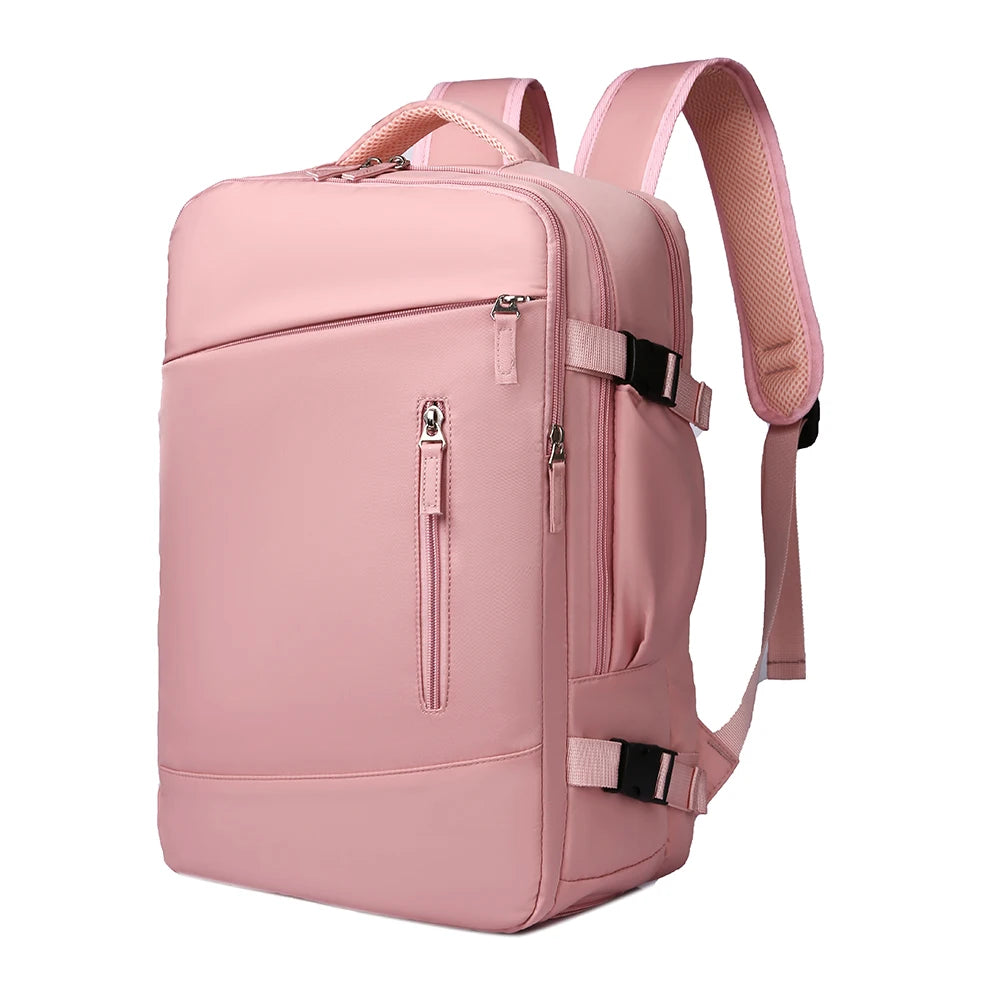 Laptop Travel Backpack,with Adjustable Straps, Shoe Compartment and USB Charging Port - Perfect for School and Work Travel