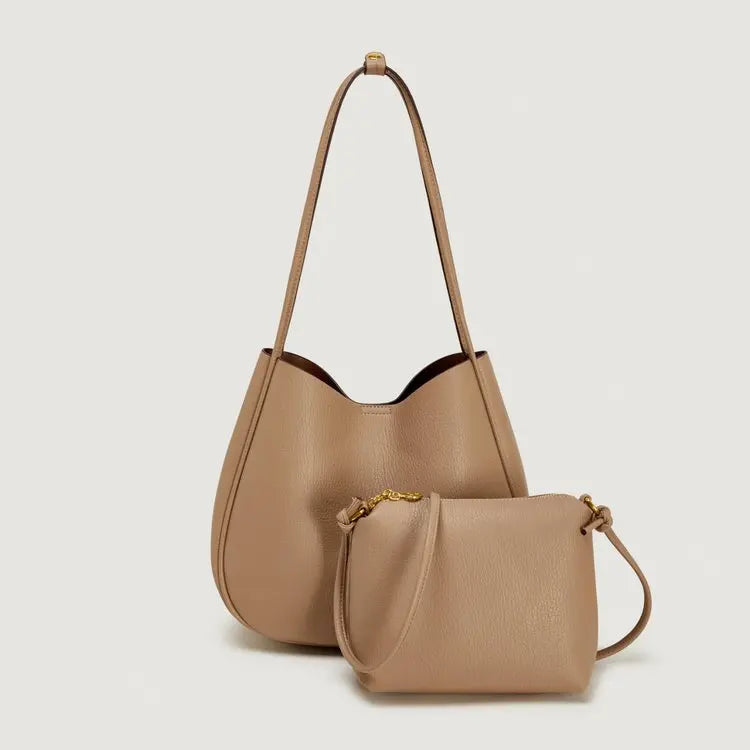 Women's bag Atmospheric versatile handbag Commuter shoulder messenger bag Large capacity armpit bag Casual bucket bag Women's