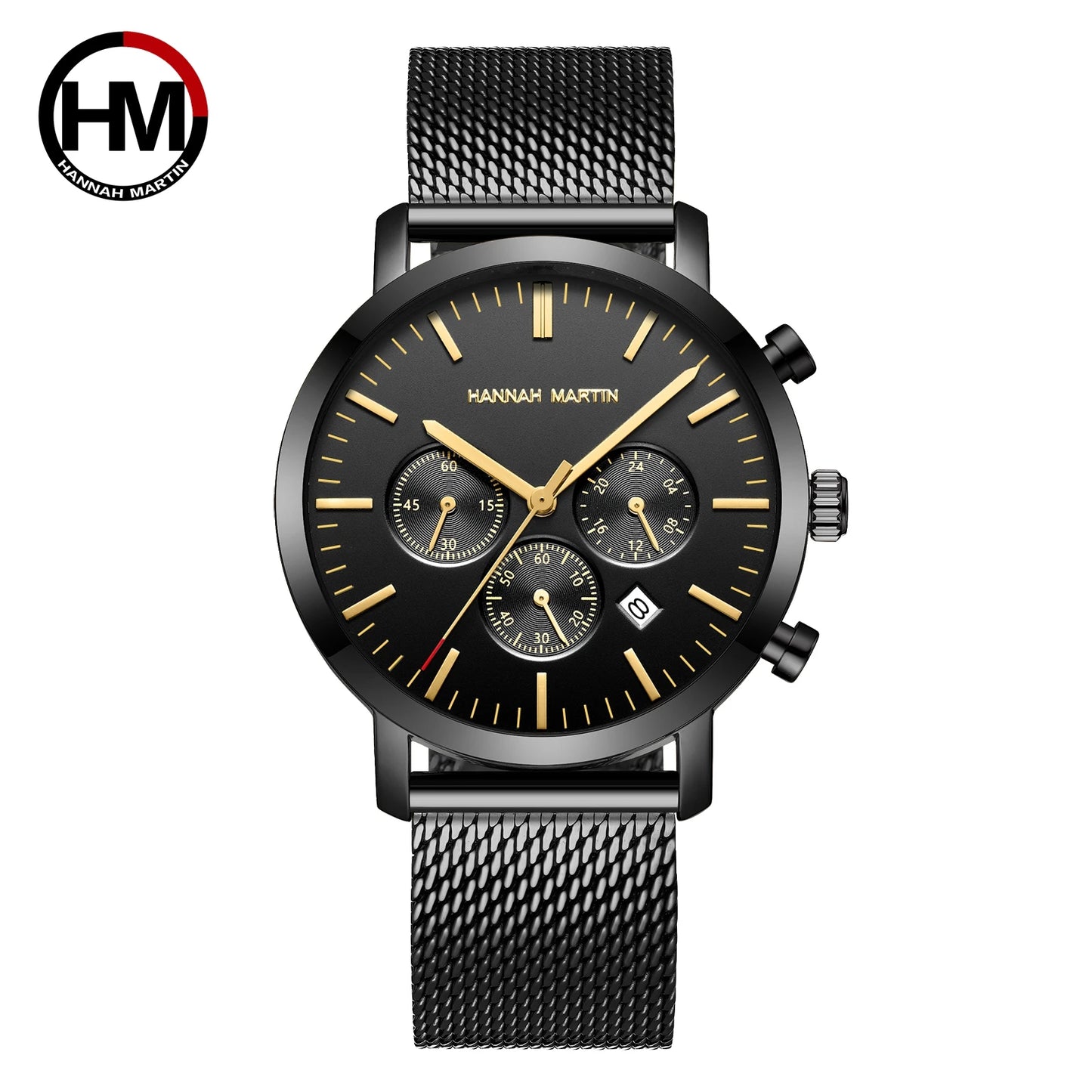 Men Watches Top Brand Fashion Multifunction Small Dial Stainless Steel Mesh Business Waterproof Wrist Watches Relogio Masculino
