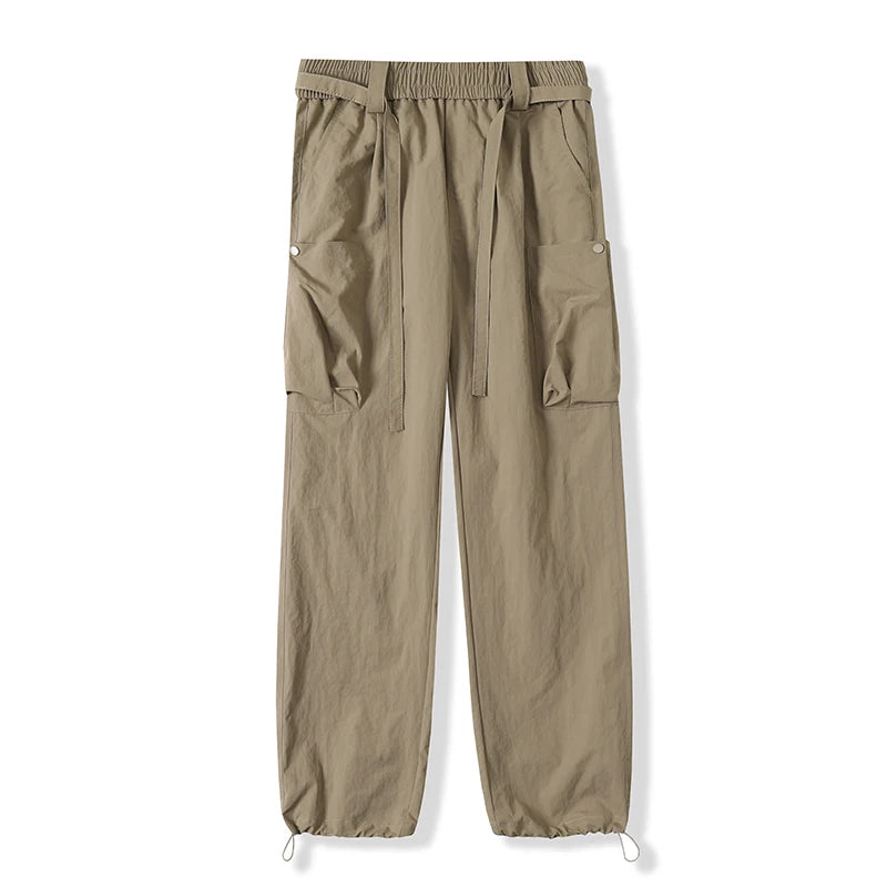 Hiking Pants Men Spring Summer Waterproof Lightweight Quick Dry Breathable Cargo Pants with Multi-Pockets Cooling Thin Trousers
