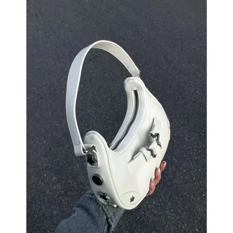 Women's handbag, mobile phone bag, new high-end retro denim shoulder bag.