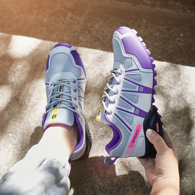 Hiking Shoes For Women Waterproof Trekking Sneakers Outdoor Trainers Lace-up Climbing Shoes Walking Hunting Tactical Sneakers