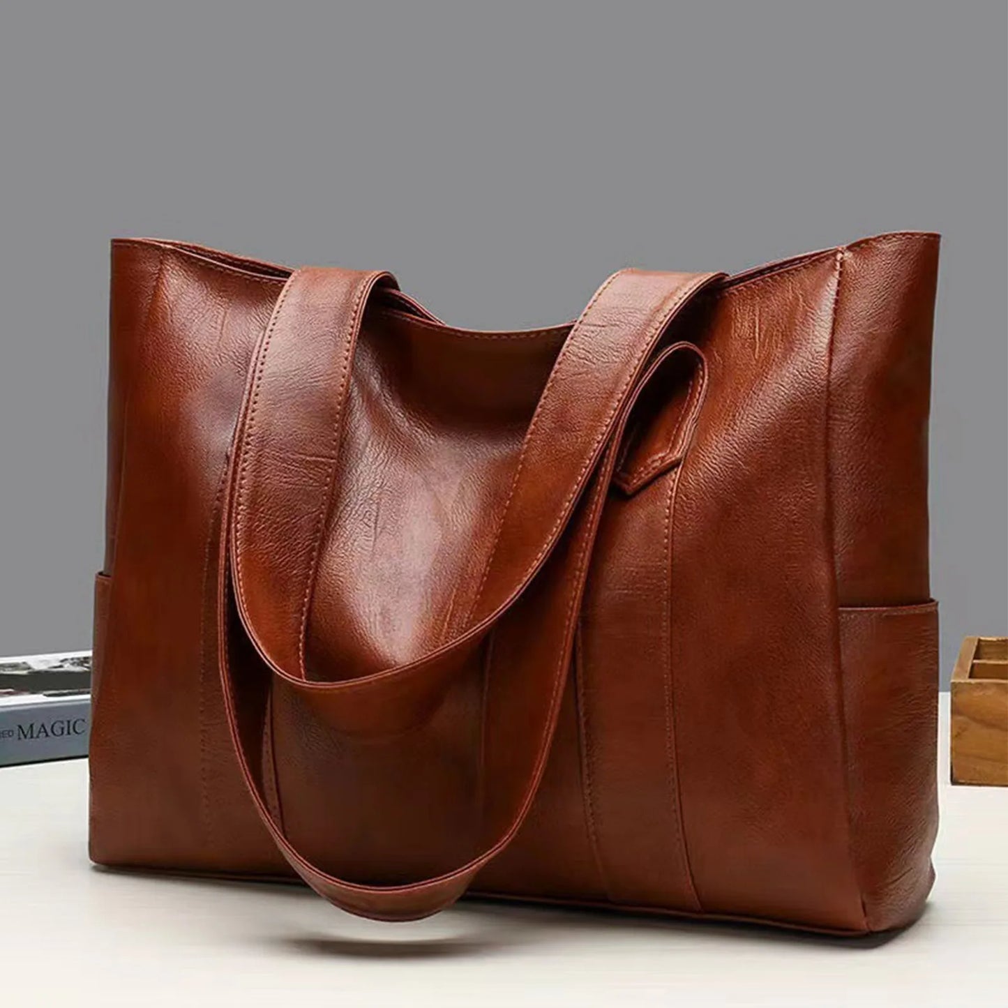 Women'S Large Capacity Tote Bag Single Shoulder Handbag Soft Leather Bag Gift For Woman сумка женская 2024 Bolsas Para Mujeres