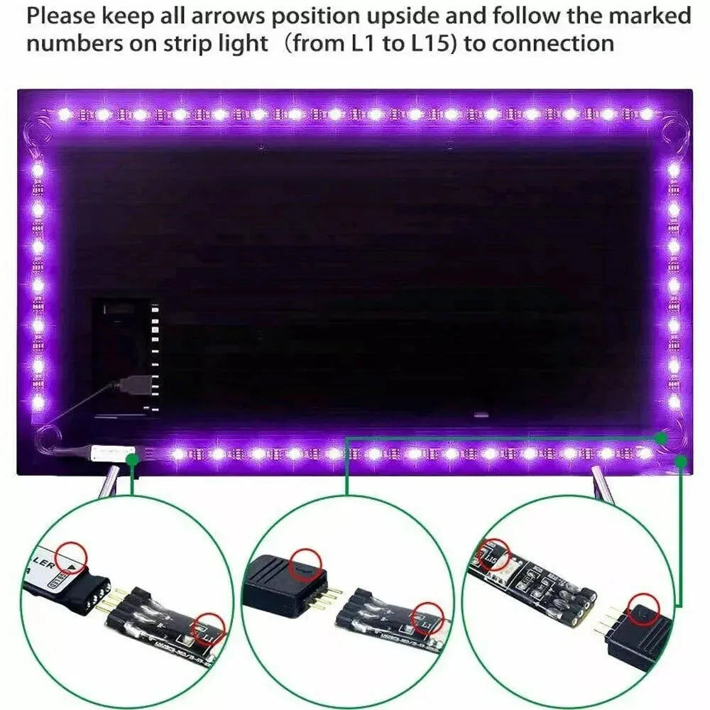 Smart Led Strip Light for TV Festival Backlight 5050 RGB USB 5V Bluetooth APP Remote Control Led Tape Diode Flexible Ribbon Lamp