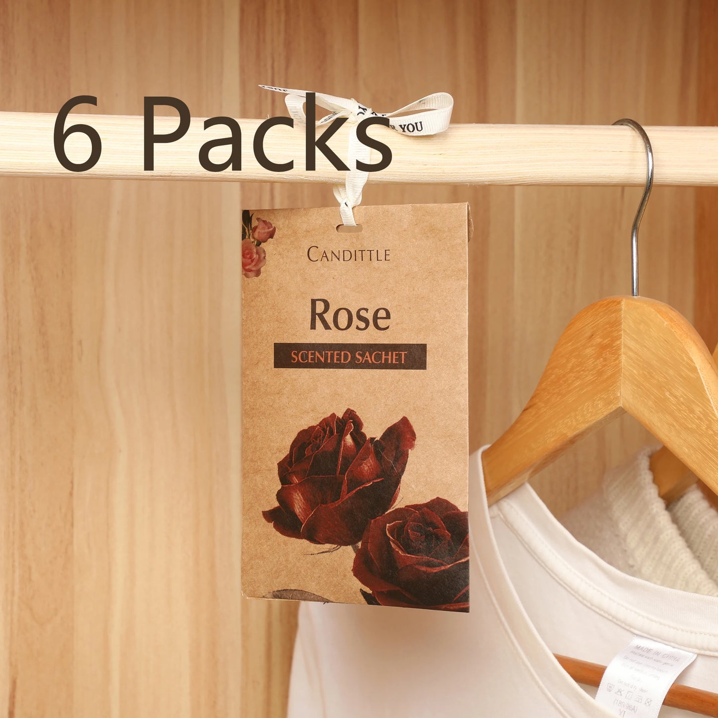 6 packs oud lavender Sandalwood Rose coconut flower&jasmine Scented Sachet Set for closet drawer car wardrobe