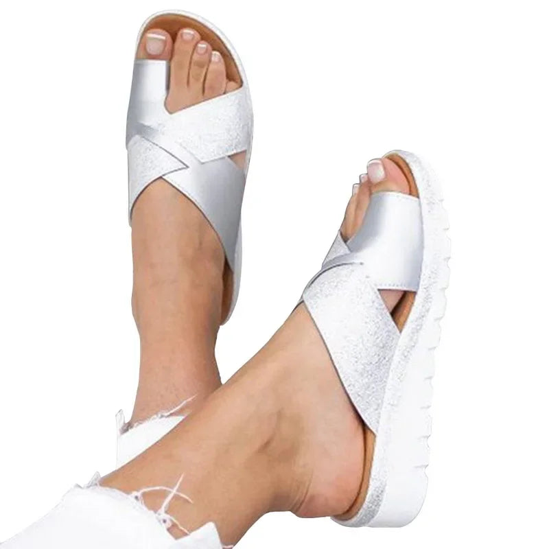 2025 Women Shoes Slippers Orthopedic Bunion Corrector Comfy Platform Ladies Casual Big Toe Correction Sandal Sandalias De Mujer
