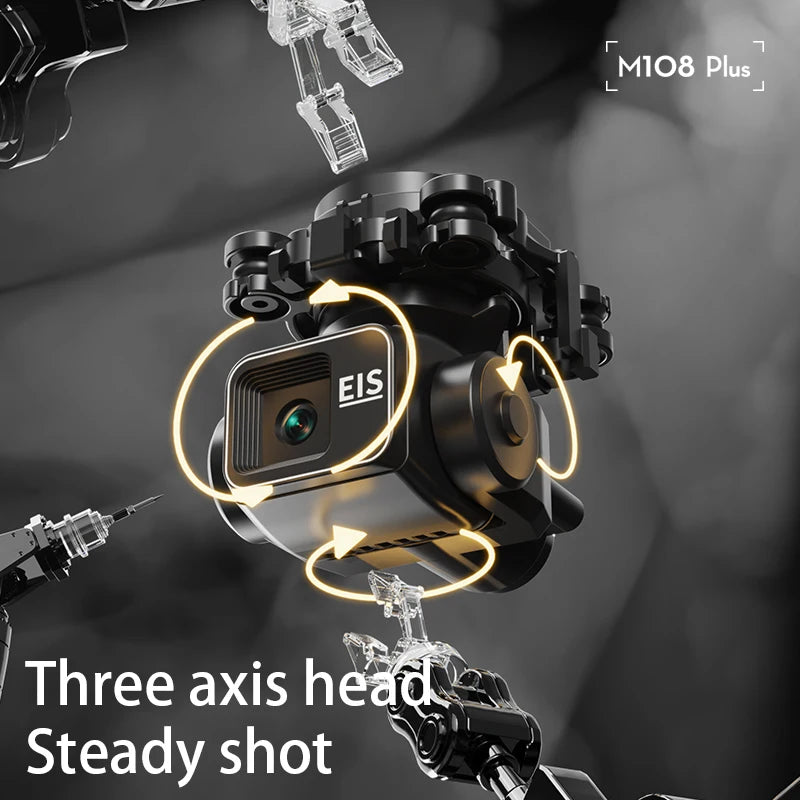 M108 Plus GPS Drone Professional aerial photography HD 8K With Screen Remote Control 3-axis Gimbal Obstacle Avoidance FPV Dron