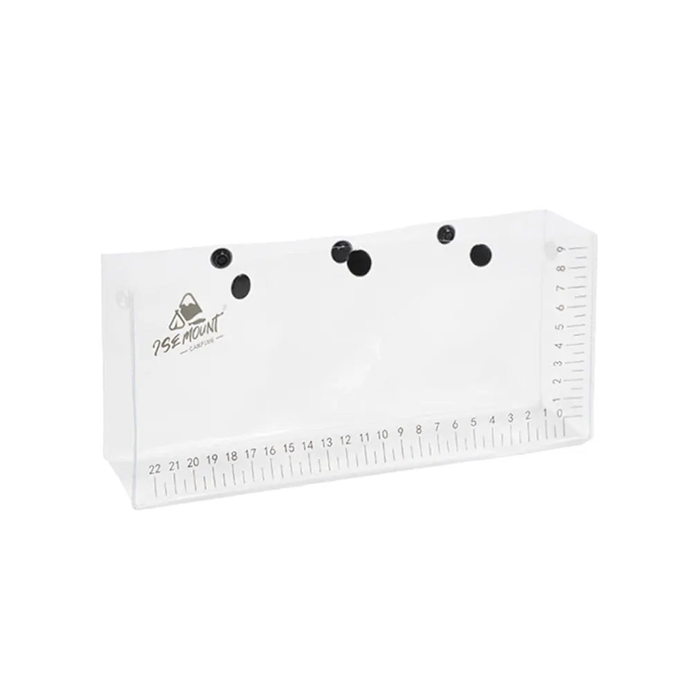 Foldable Fish Weigh Bag Clear UV Scale Folding Fish Storage Bag Snap Design Leakproof Fish Bag for Backpacking Hiking