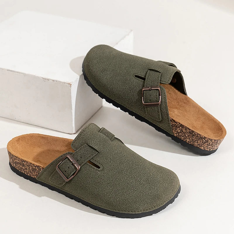 Men's Toe-Toe Slippers, Fashionable and Versatile, Thick-Soled, Wear-Resistant, Soft-Soled, Slip-On Casual Sandals