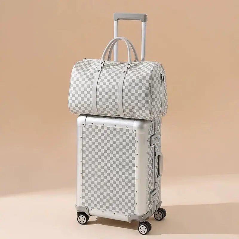 LIXIA Suitcase Travel Set 20"24"26-inch Large-capacity Trolley Case Full Aluminum Magnesium Alloy Boarding Box Luggage