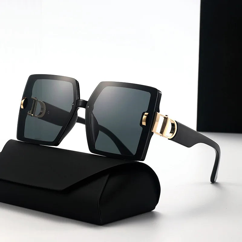 New Luxury Sunglasses for Women Oversized Eye Sunshade UV400 D-shaped Sun Glasses Fashion Eyewear Ladies Mens Sunglass 2025