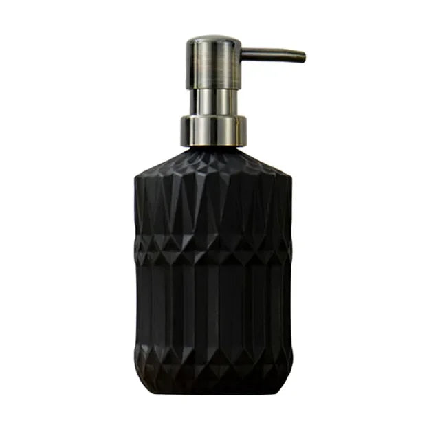 400ML High Quality Large Manual Soap Dispenser Clear Glass Hand Sanitizer Bottle Containers Press Empty Bottles Bathroom