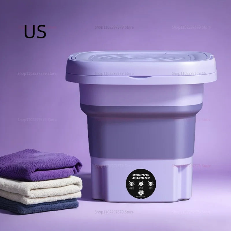 Folding Washing Machine 8L, For Clothing, Socks, Underwear Cleaning Washing Machine Portable Small Travel Washing Machine