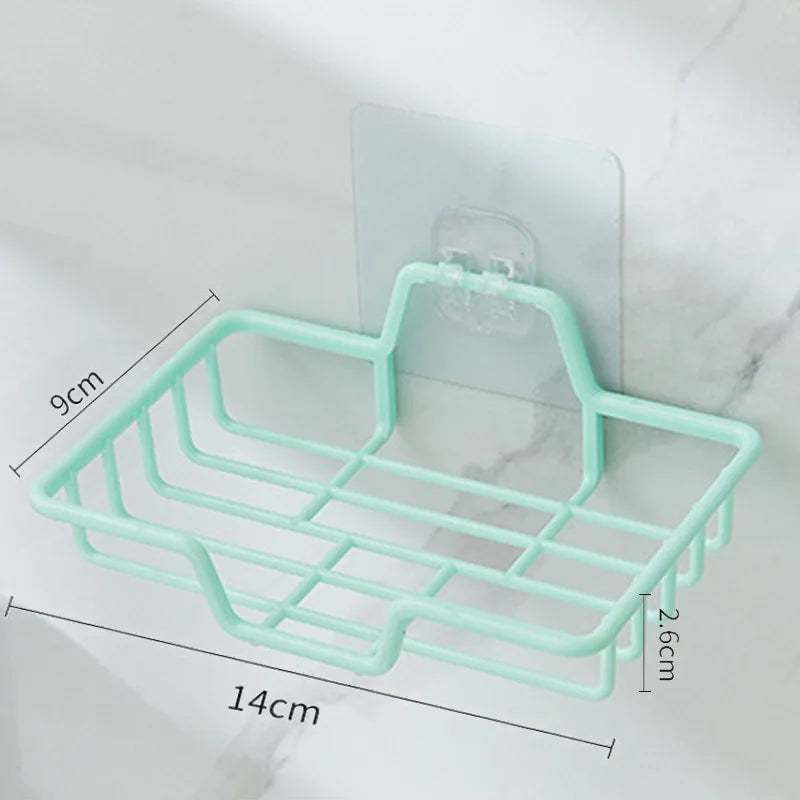 Super Suction Cup Soap Dish with drain water For Bathroom Soap Holder Kithcen Sponge Holder Soap container Bathroom Supplies