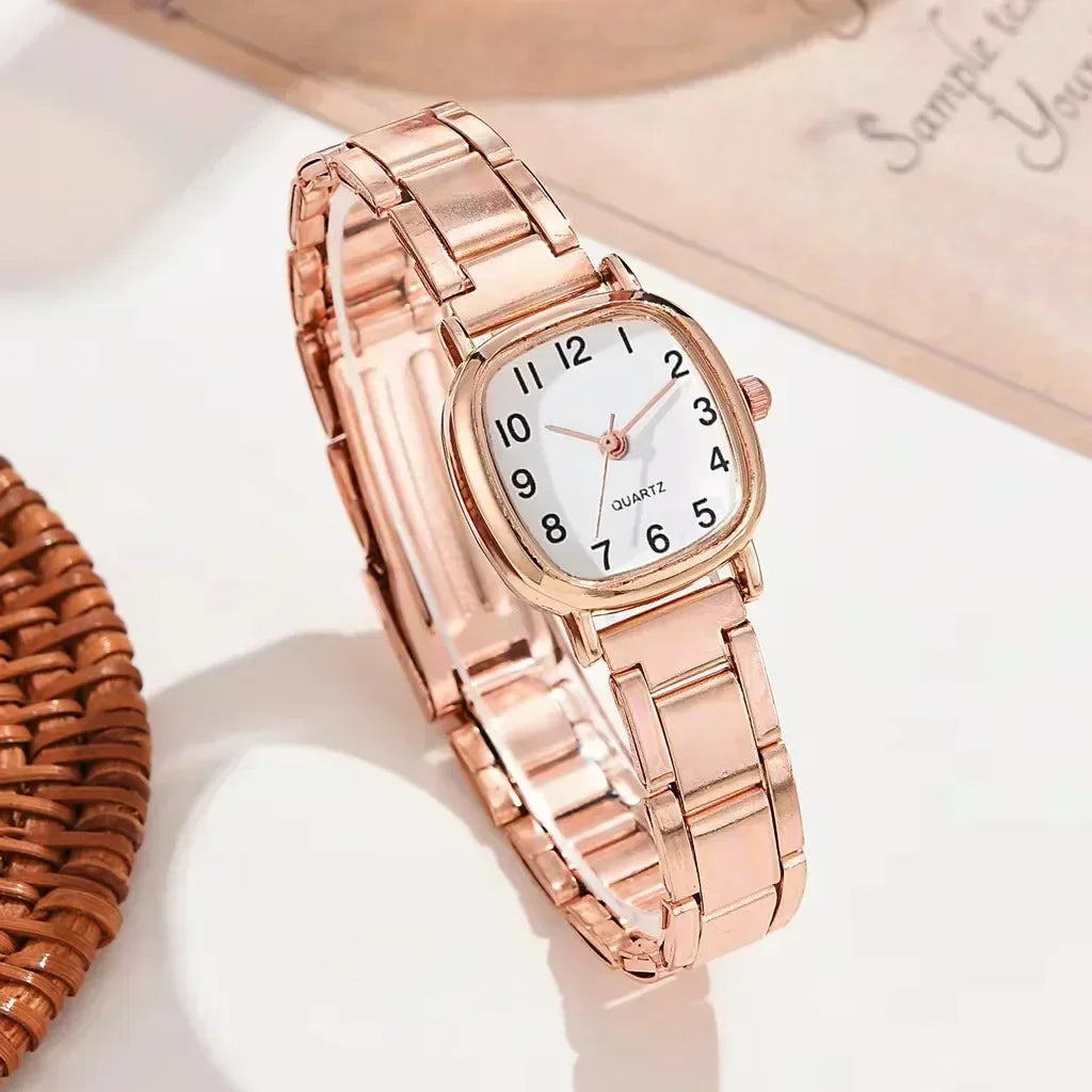 Luxury Wrist Watches for Women Fashion Analog Quartz Watch Stainless Steel Strap Ladies Watch Casual Digital Bracele Watch