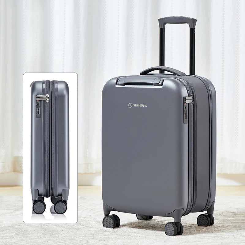 COLENARA ABS+PC Suitcase Large Capacity Trolley Case 20"24"28 Inch Boarding Box Women's Ultra-lightweight Rolling Luggage
