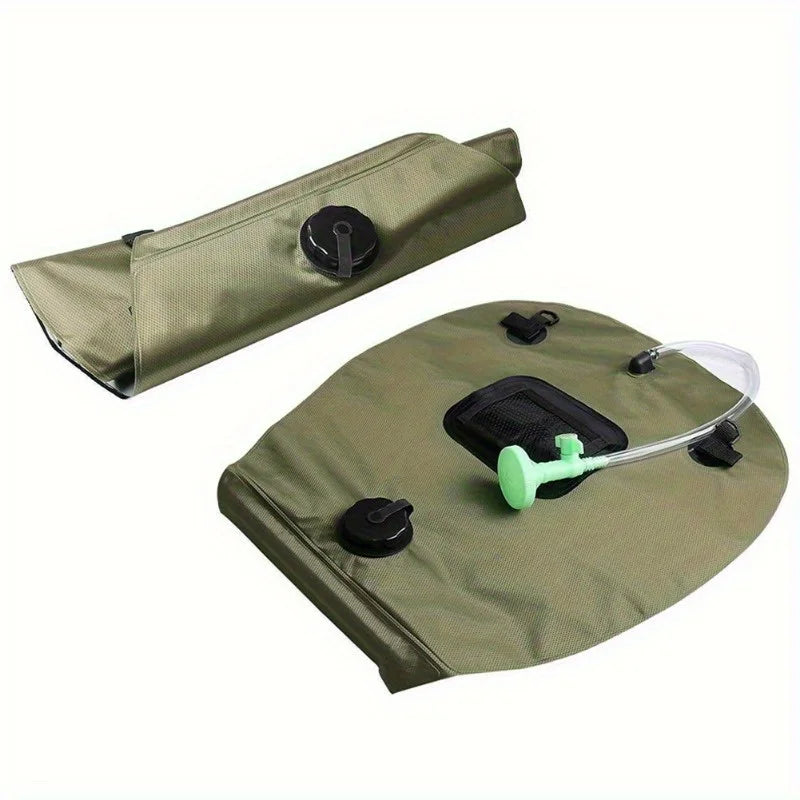 5-gallon solar-heated camping shower bag - Portable bath bag, suitable for outdoor travel, climbing, hiking, beach and swimming