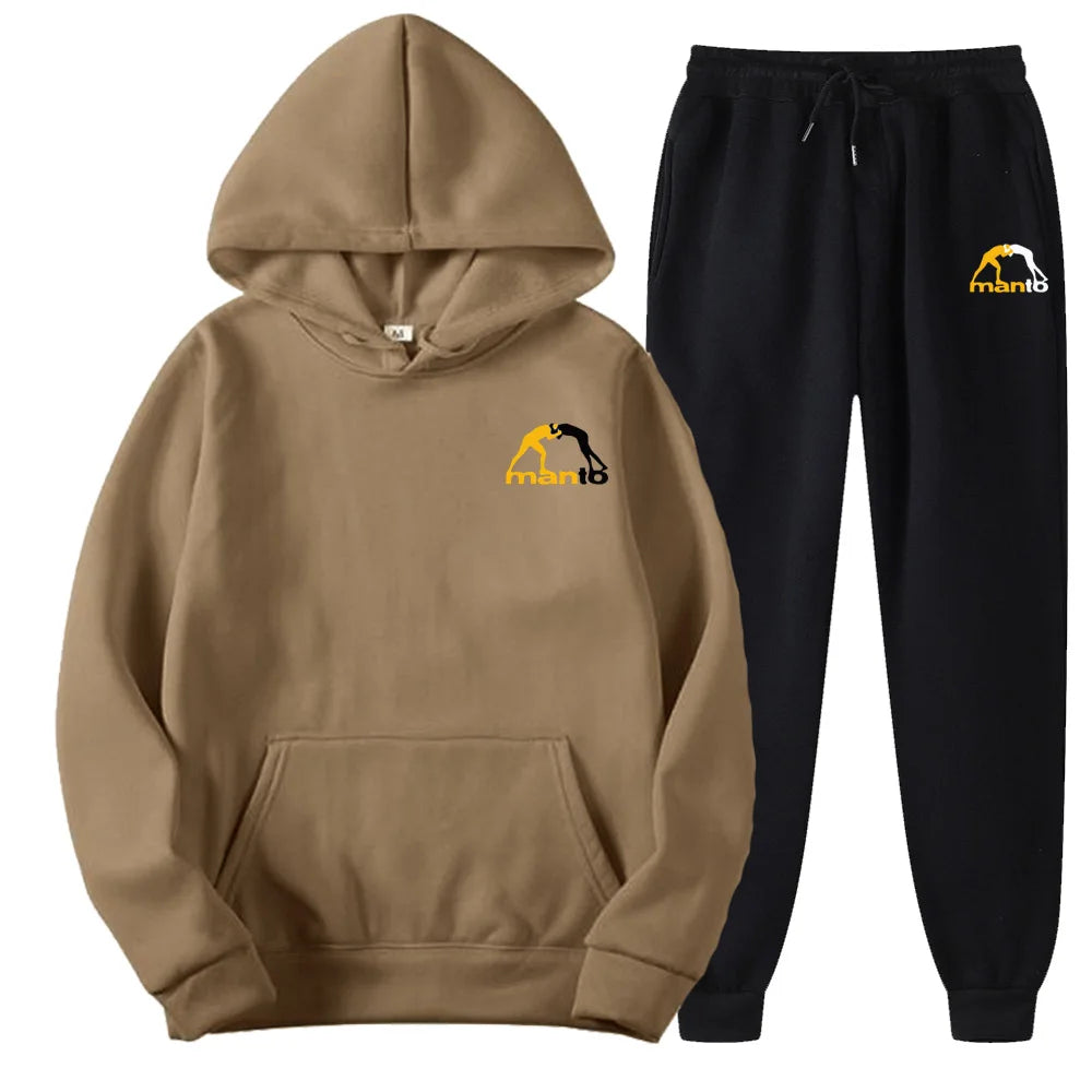 Men's Clothing Fashion Track Suits Sports Wear Jogging Suits Hooded Tracksuit Set Clothes Hoodies+Sweatpants Sweat Suits