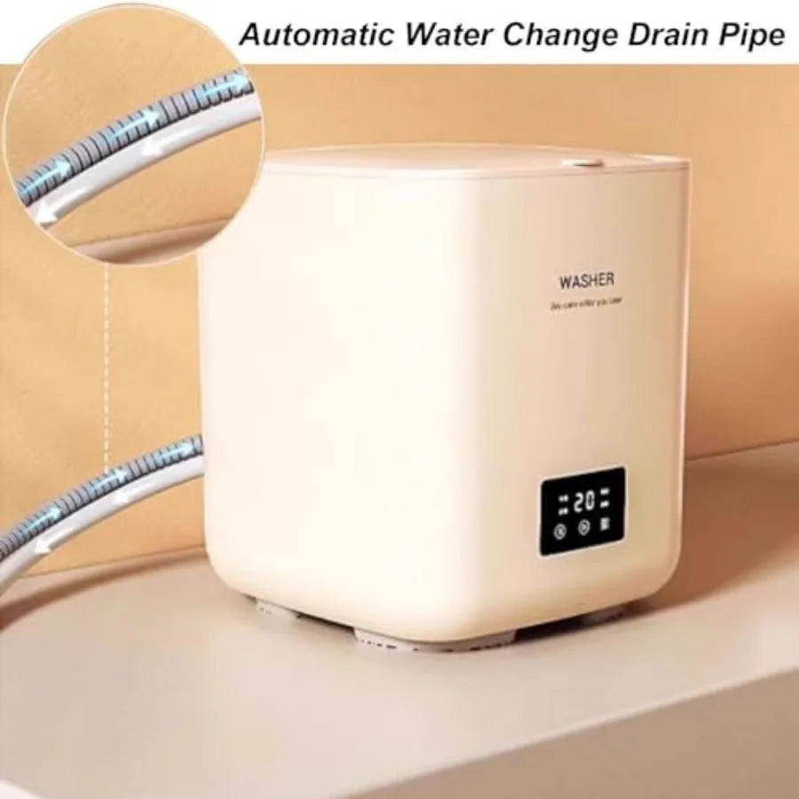 7L Portable Washing Machine Compact Design Ideal for Washing Underwear Baby Clothes and Other Small Items Lightweight and Easy