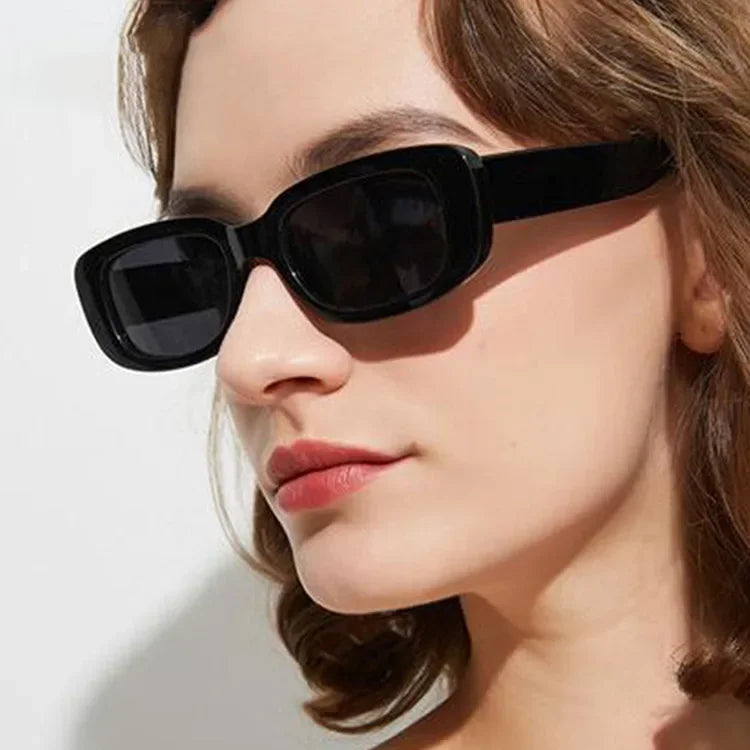 New Small Sunglasses Women Men Trendy Vintage Brand Designer Hip Hop Square Green Sun Glasses Female Eyewear UV400
