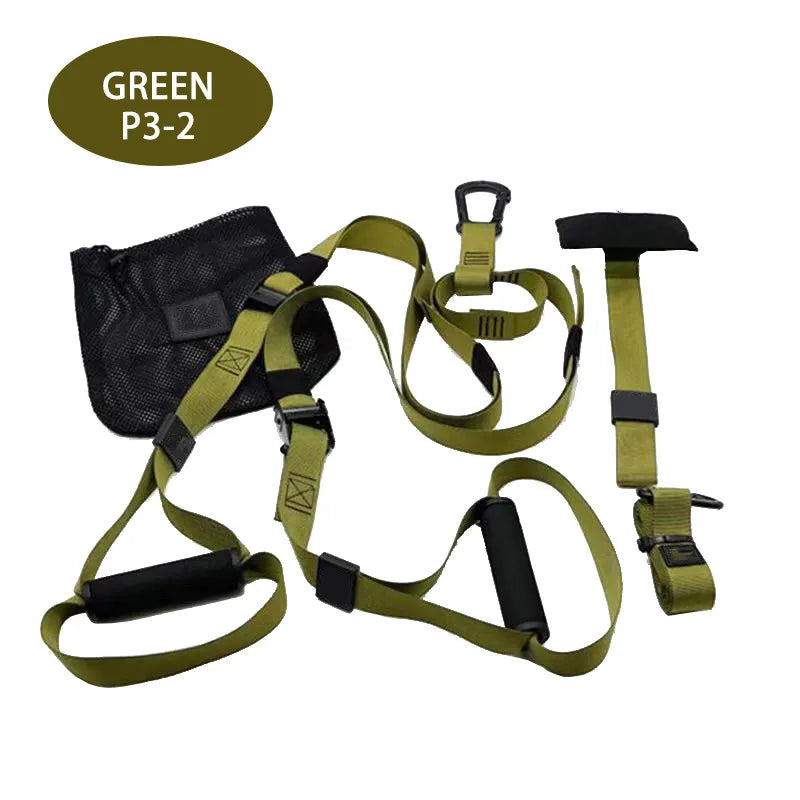 Hanging Training Strap Portable Fitness Strength Training Resistance Band Set Home Gym Yoga Pilates Elastic Fitness Band