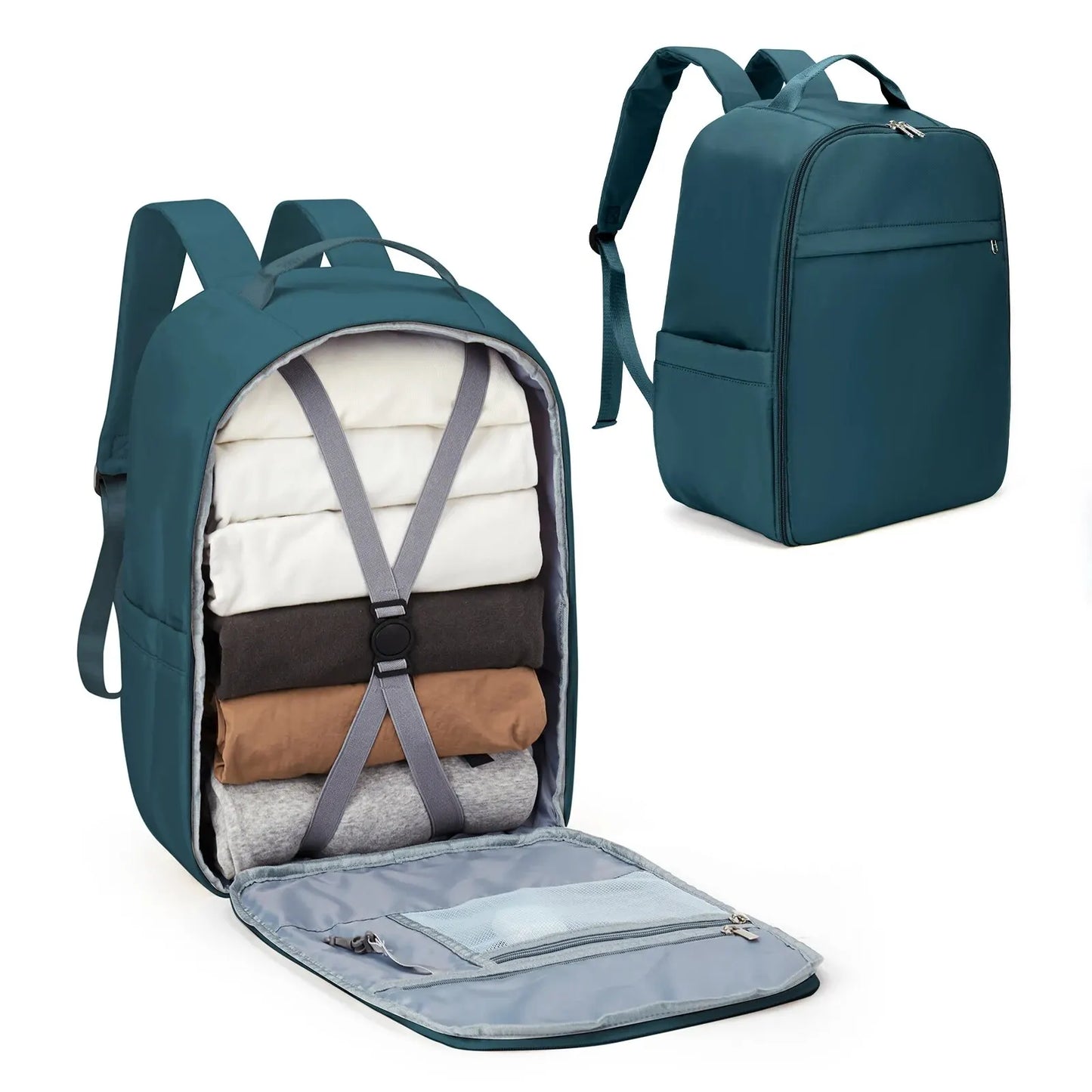 Likros Hand Luggage Backpack for Ryanair 40x20x25 Cabin Bag, Easyjet 45x36x20 Lightweight Aeroplane Carry-Ons Travel Backpack