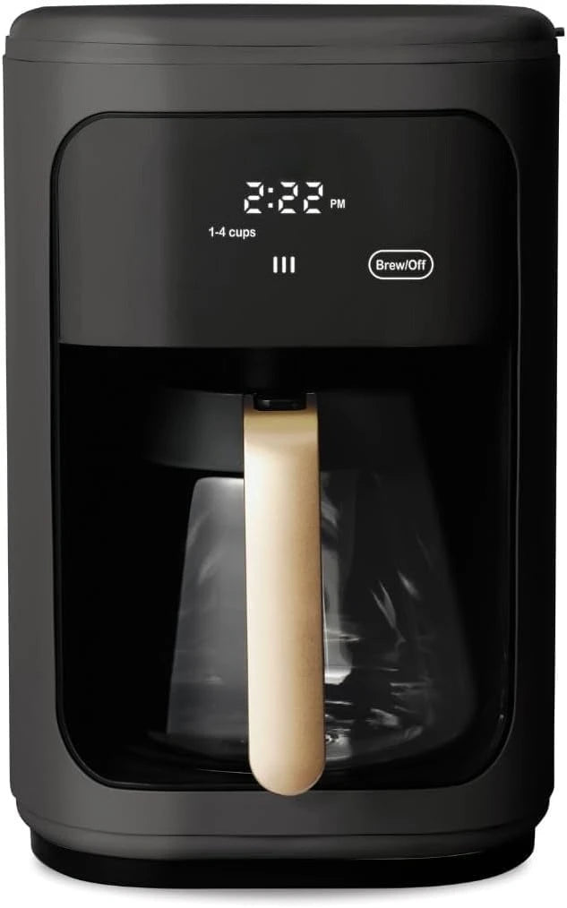 Beautiful Drew Coffee Maker, 14-Cup, Touch Display, Programmable, 1200W, Stainless Steel, Keep Warm, 24h Timer