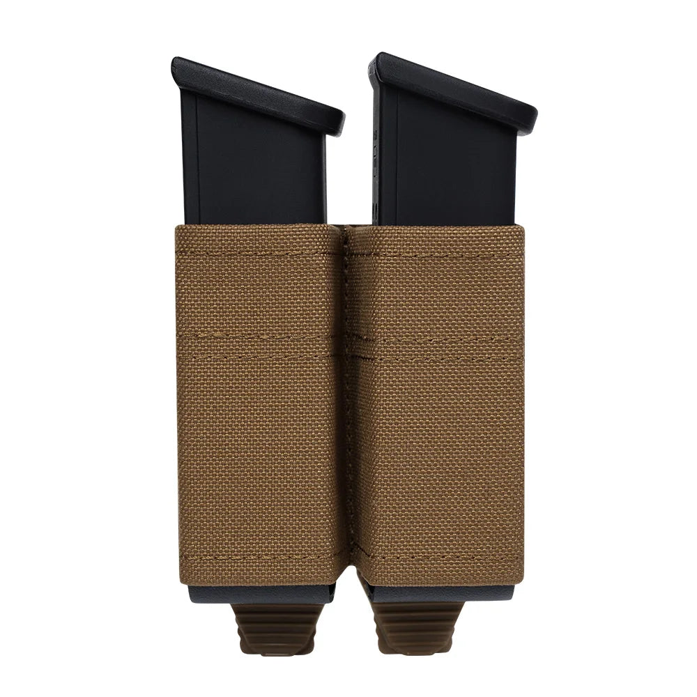 Ophidian MOLLE Mag Pouch FAST 9MM Single/Double Mag Bag Hunting CS Games Air soft Holder With Nylon Support Clip