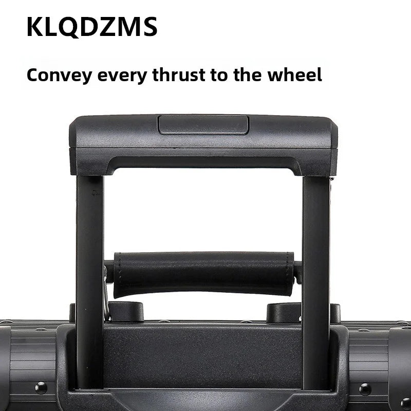 KLQDZMS New Suitcase All Aluminum Magnesium Alloy Boarding Box Men's Business Trolley Case 20"24 Inch Travel Bag Luggage