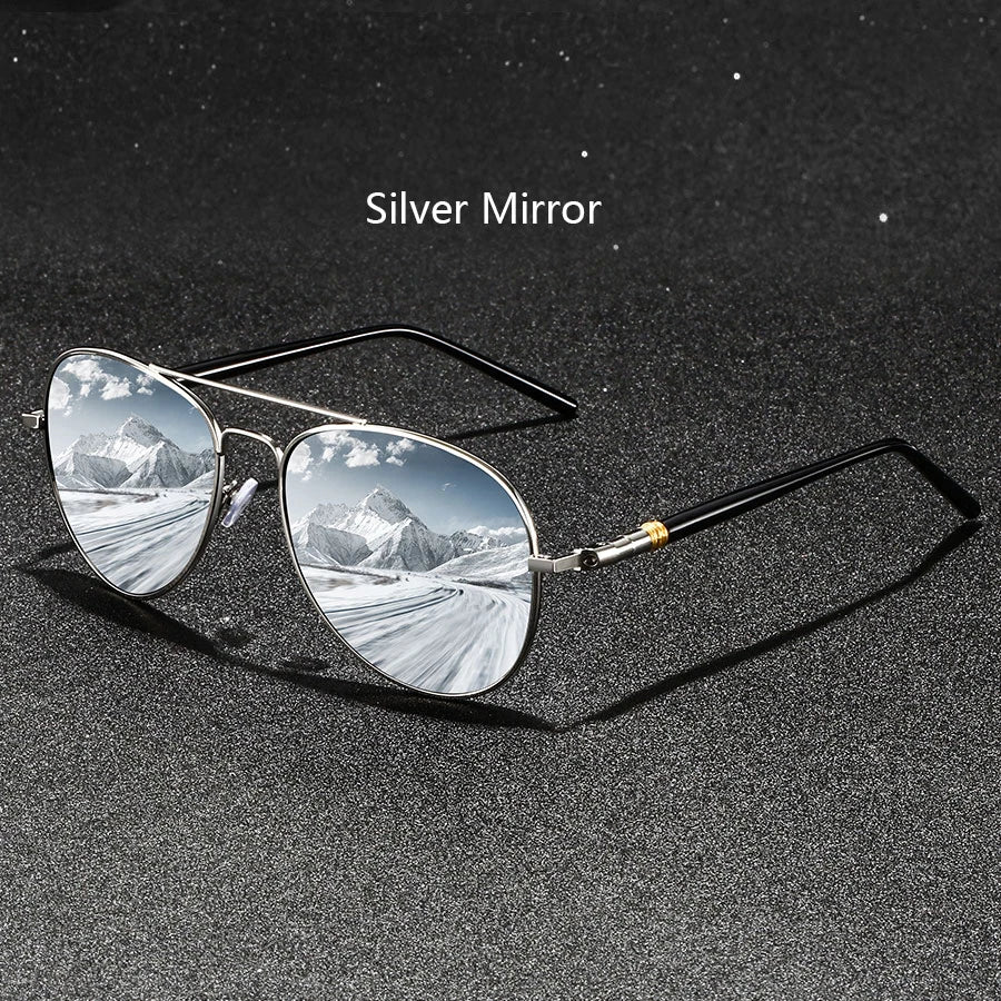 Fashion Vintage Metal Frame Sunglasses Men Women Fishing Driving Man Luxury Brand Designer Sun Glasses Anti-Glare Eyewear UV400